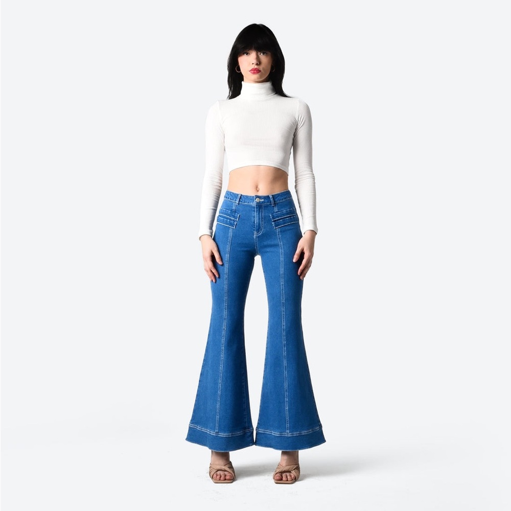 Finesse Rowan Turtleneck Top S CC10-4